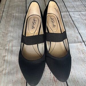LifeStride Gia Wedge Mary-Jane, Size 8, Black